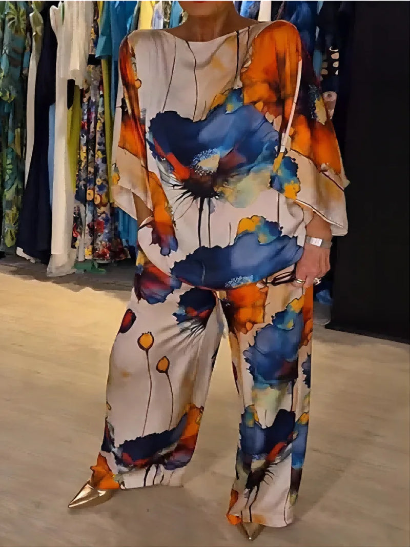 Mia | Conjunto de pierna ancha de lujo 