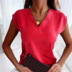 Kaede | Blusa sin mangas con cuello en V