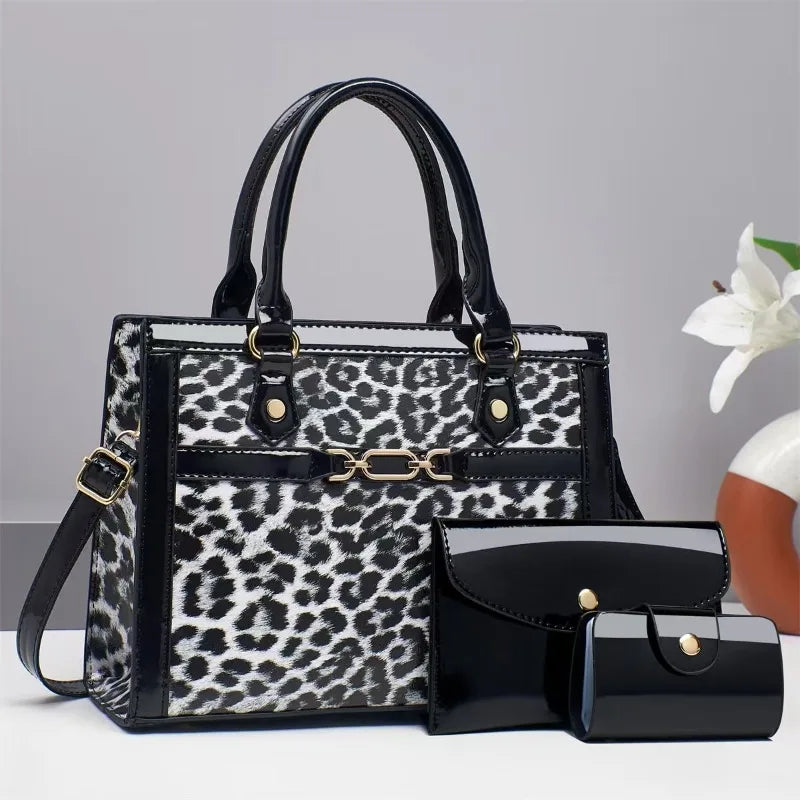 Charlotte™ - Conjunto de bolsos con estampado de leopardo vintage