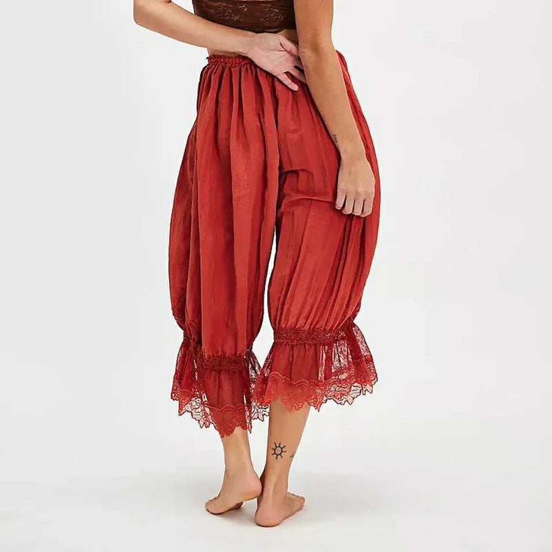 Pantalones de encaje bohemio