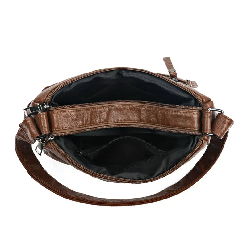 Charm vintage Olivia™ | Bolso con cremallera suave