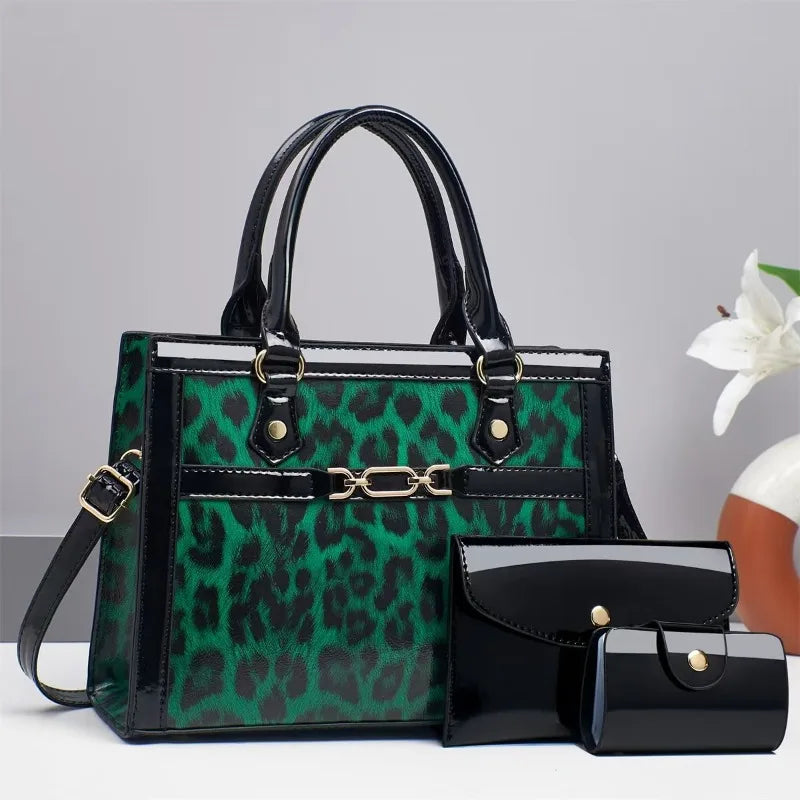 Charlotte™ - Conjunto de bolsos con estampado de leopardo vintage