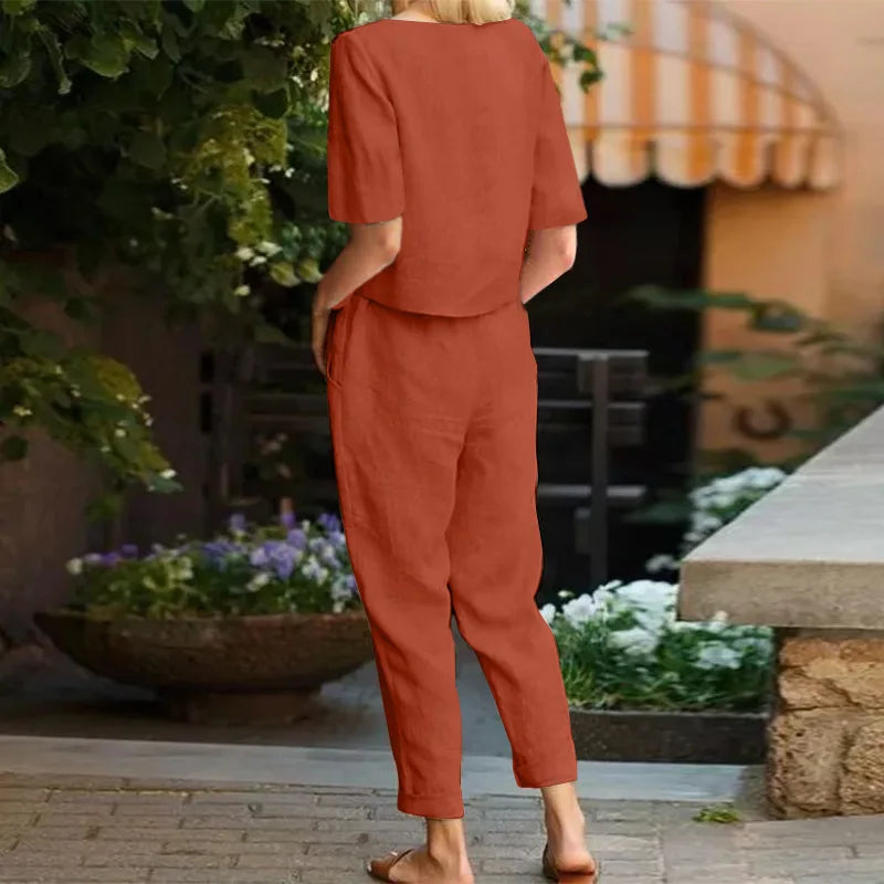 Lily | Juego de lino de dos piezas