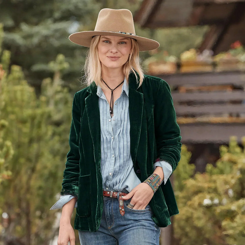 Peyton™ - Elegante blazer de terciopelo