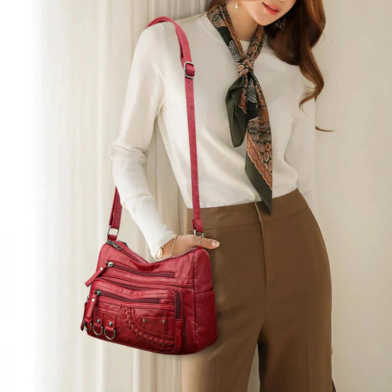 Charm vintage Olivia™ | Bolso con cremallera suave