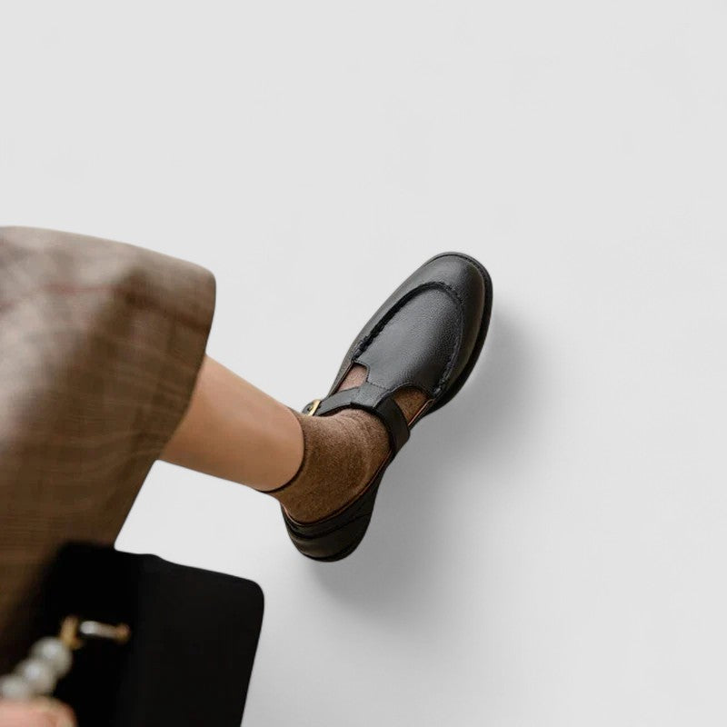 Avery™ – Zapatos Mary Jane ortopédicos con punta cuadrada