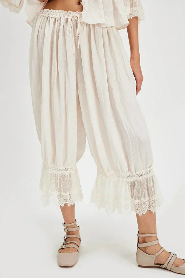 Pantalones de encaje bohemio