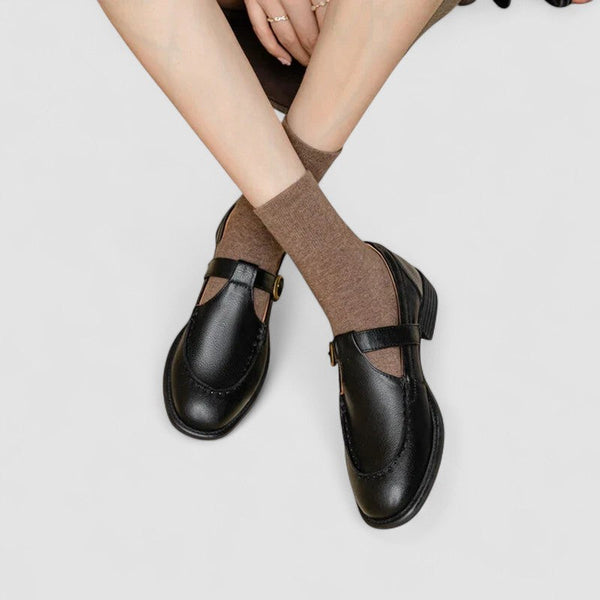 Avery™ – Zapatos Mary Jane ortopédicos con punta cuadrada