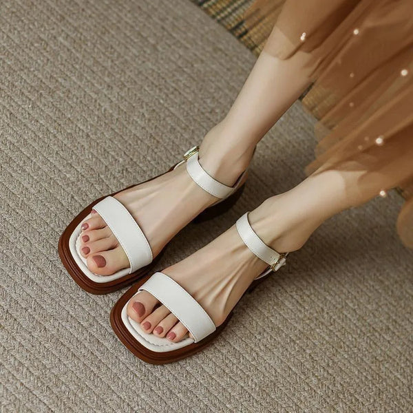 Angélica | Elegantes sandalias de piel