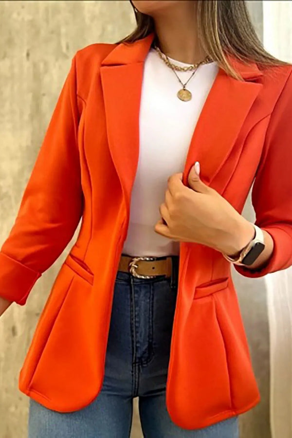 Aria™ - Blazer minimalista de manga larga