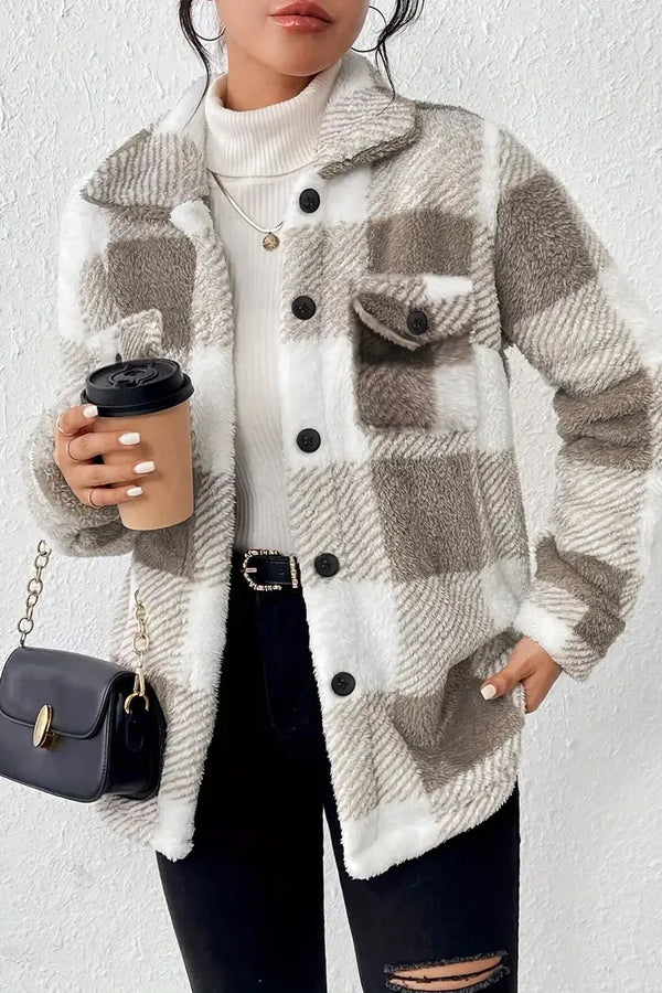 Martin | Elegante chaqueta polar a cuadros