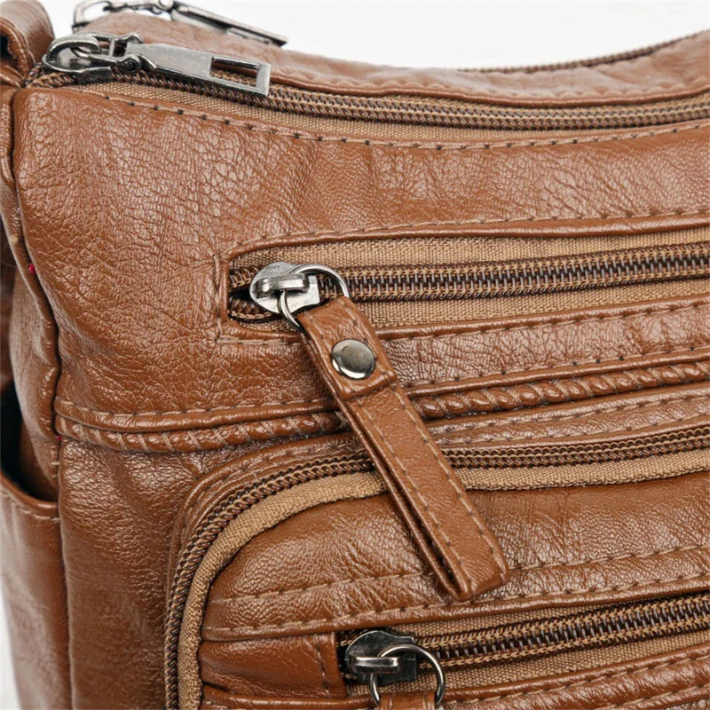 Charm vintage Olivia™ | Bolso con cremallera suave