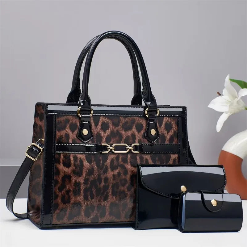 Charlotte™ - Conjunto de bolsos con estampado de leopardo vintage
