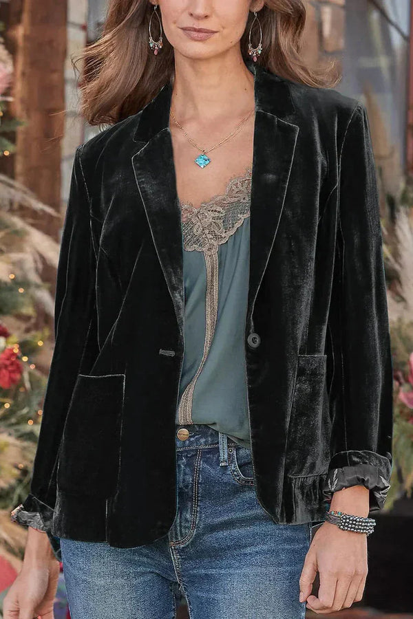Peyton™ - Elegante blazer de terciopelo