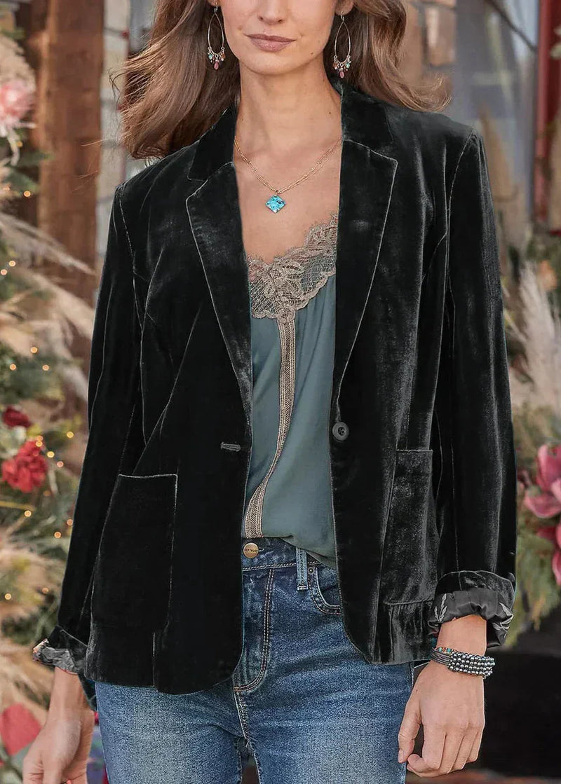 Peyton™ - Elegante blazer de terciopelo