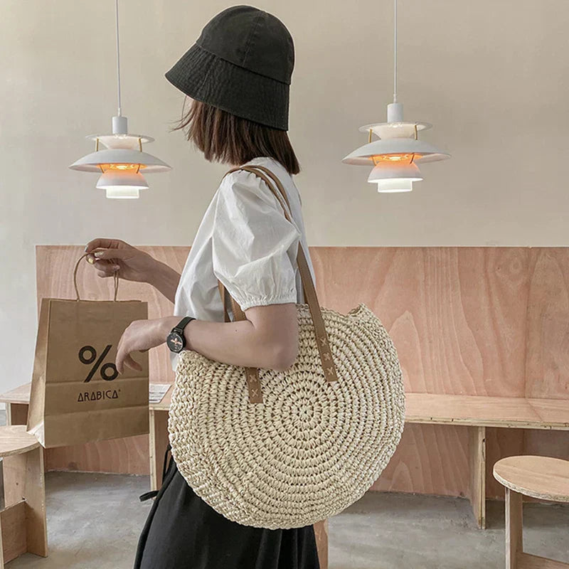 Hannah™ - Bolso de paja multifuncional