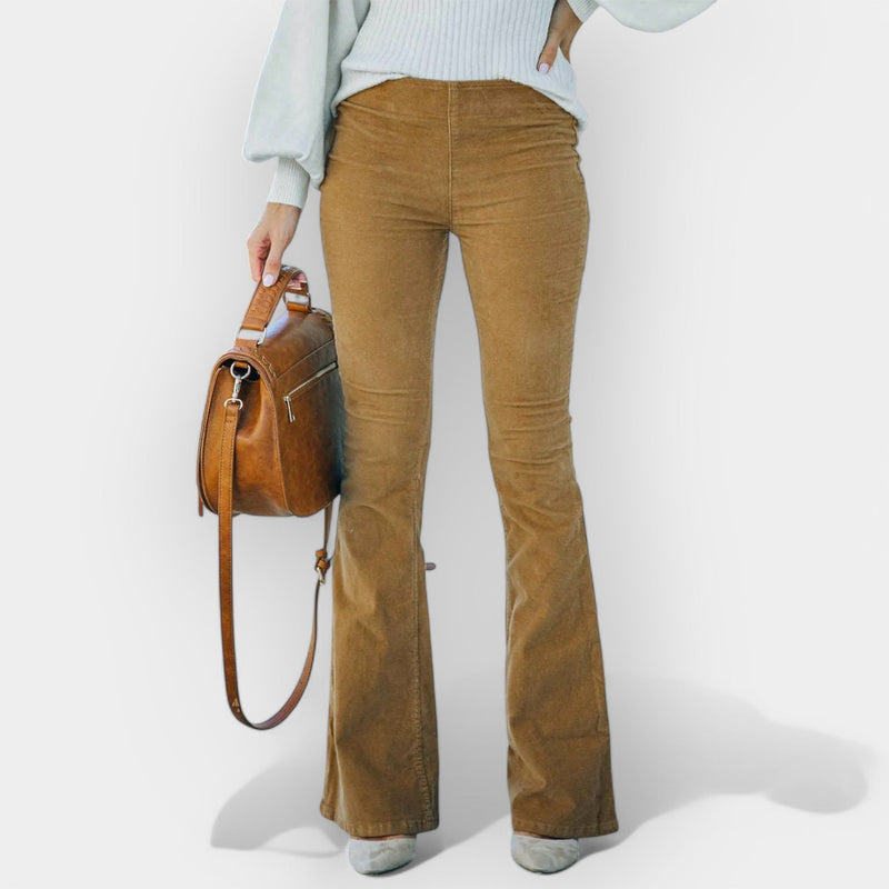 Pantalones de cintura alta con piernas anchas