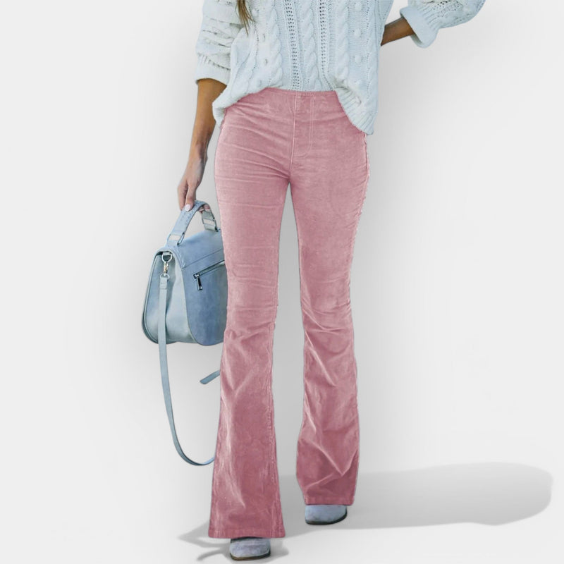 Pantalones de cintura alta con piernas anchas