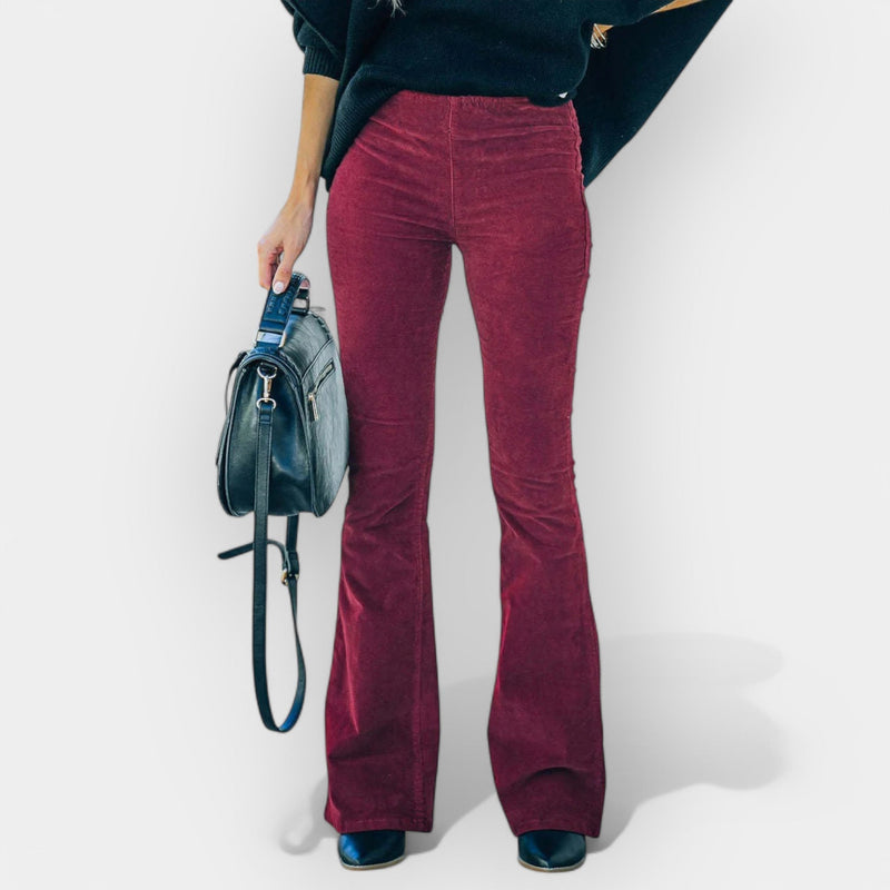 Pantalones de cintura alta con piernas anchas