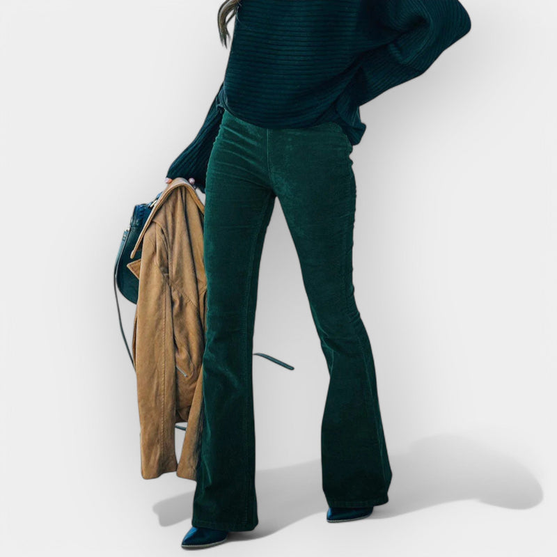 Pantalones de cintura alta con piernas anchas