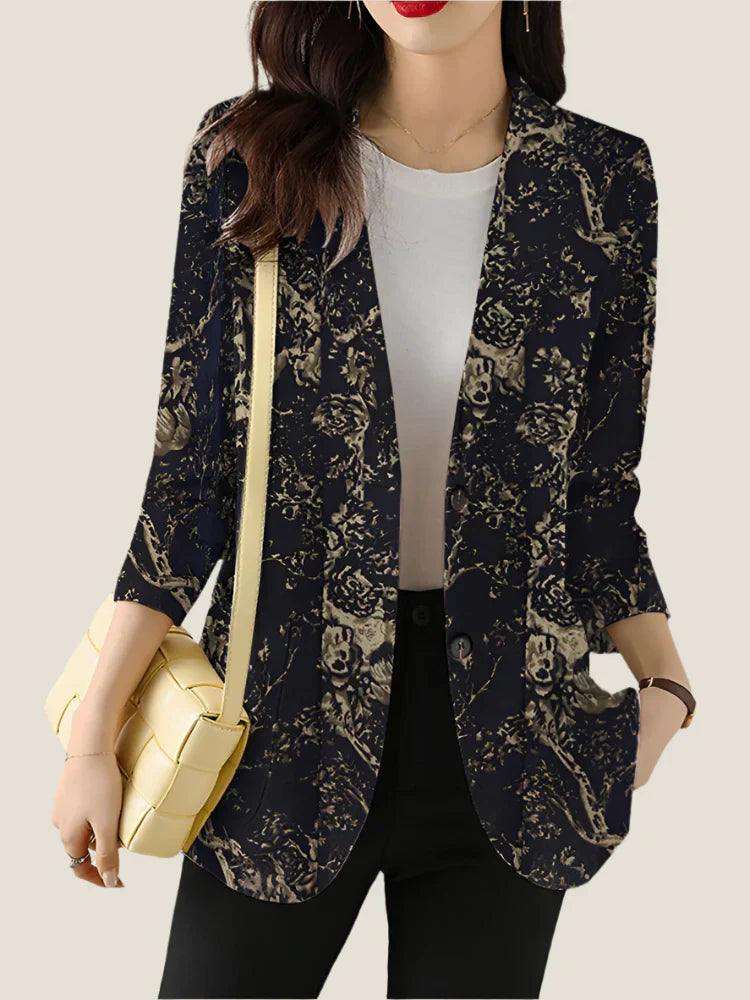 Zoe™ - Blazer elegante con estampado floral 
