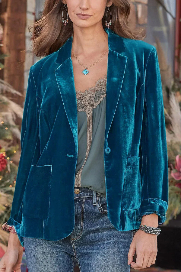 Peyton™ - Elegante blazer de terciopelo