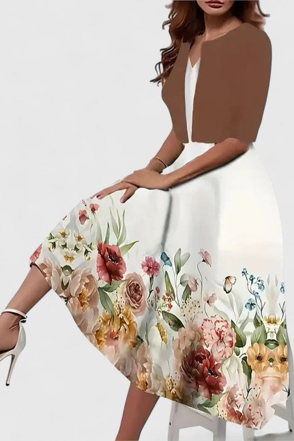 Chantal | Elegante vestido midi