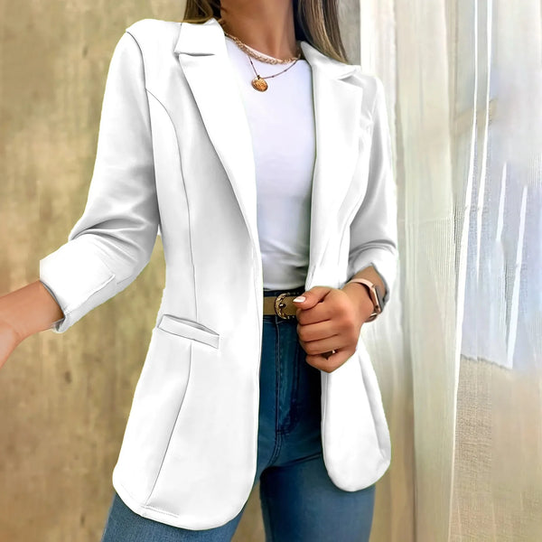 Aria™ - Blazer minimalista de manga larga