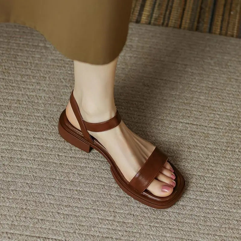 Angélica | Elegantes sandalias de piel