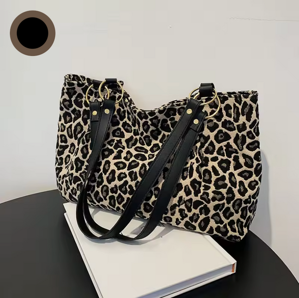 Olivia™ - Bolso de lona con detalles hechos a mano 