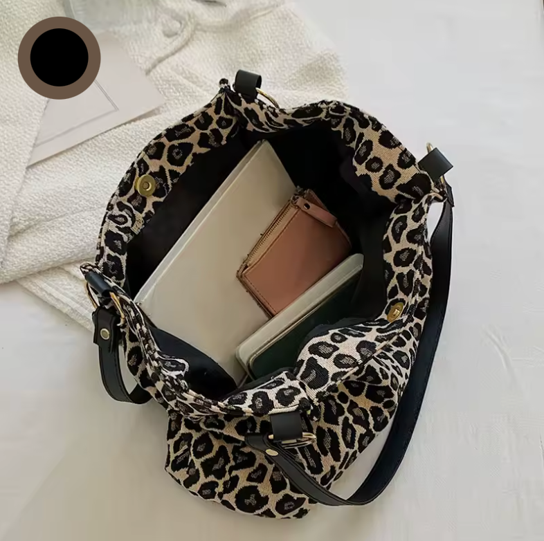 Olivia™ - Bolso de lona con detalles hechos a mano 