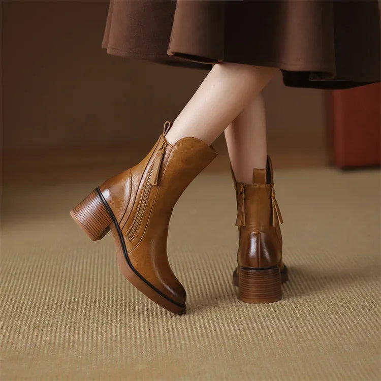 Savannah - Botas de cuero elegantes y cómodas