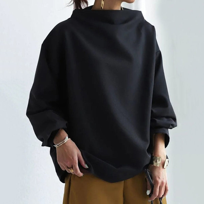 Margot – Top de punto suave con cuello alto