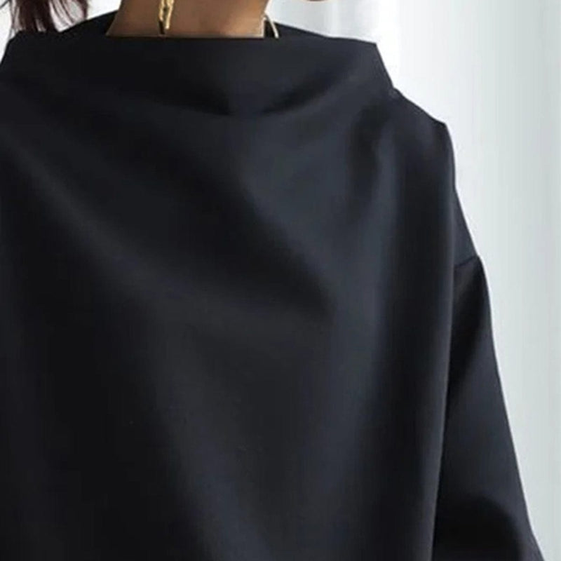 Margot – Top de punto suave con cuello alto