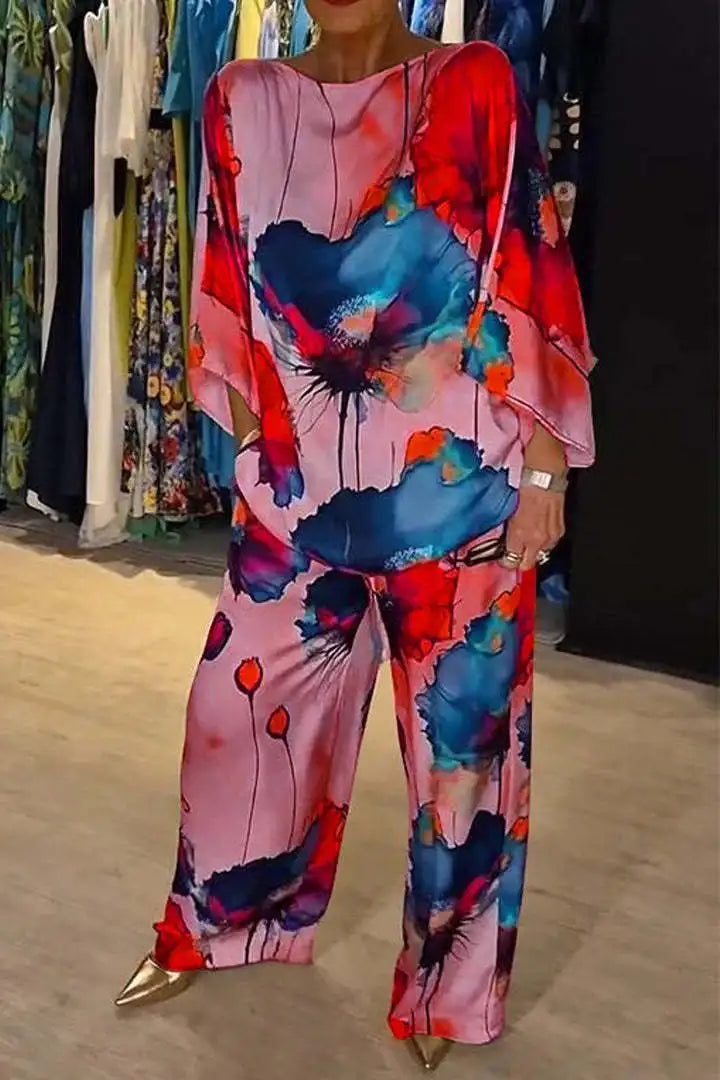 Mia | Conjunto de pierna ancha de lujo 