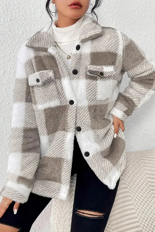 Martin | Elegante chaqueta polar a cuadros