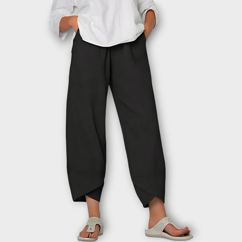 Pantalones de lino elegantes