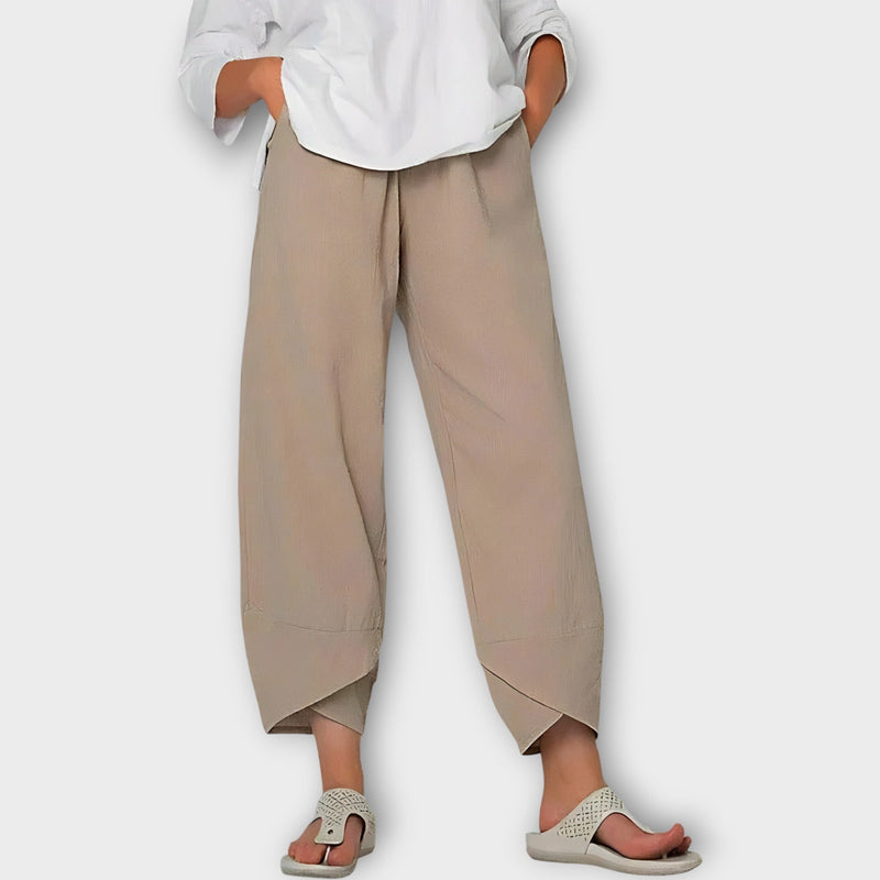 Pantalones de lino elegantes