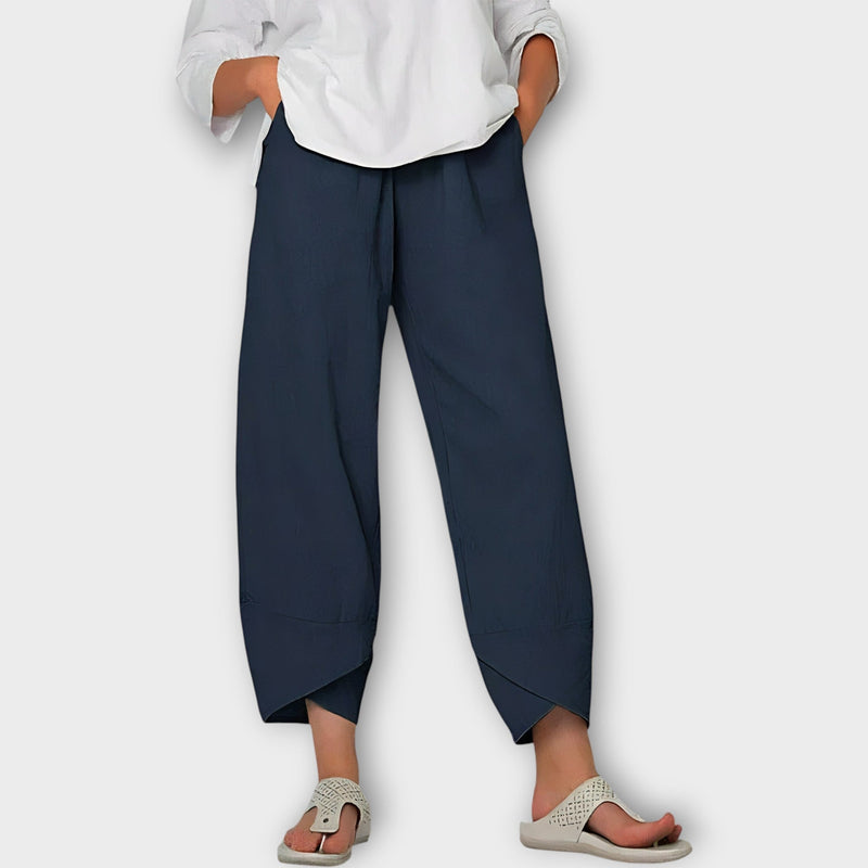 Pantalones de lino elegantes