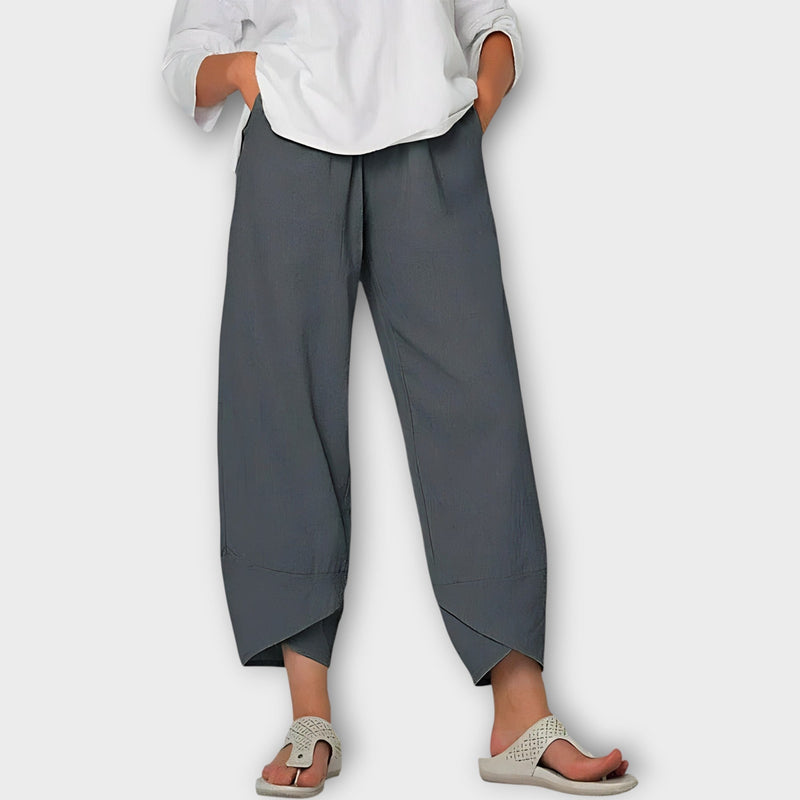 Pantalones de lino elegantes