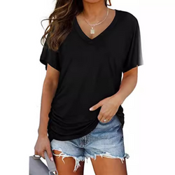 Carly | Camisa holgada clásica con cuello en V 