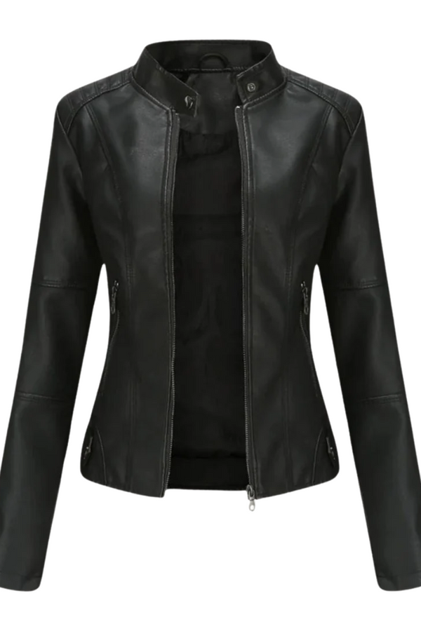 Lessy | Chaqueta elegante de piel sintética 