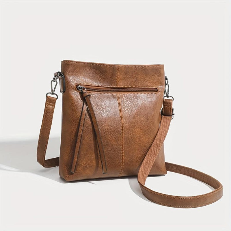 Addison™ Elegancia sencilla | Bolso bandolera cuadrado retro