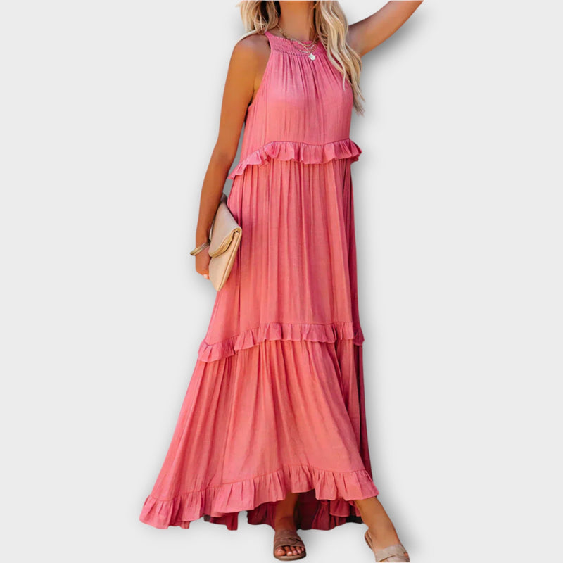 Vestido con tirantes finos y línea elegante