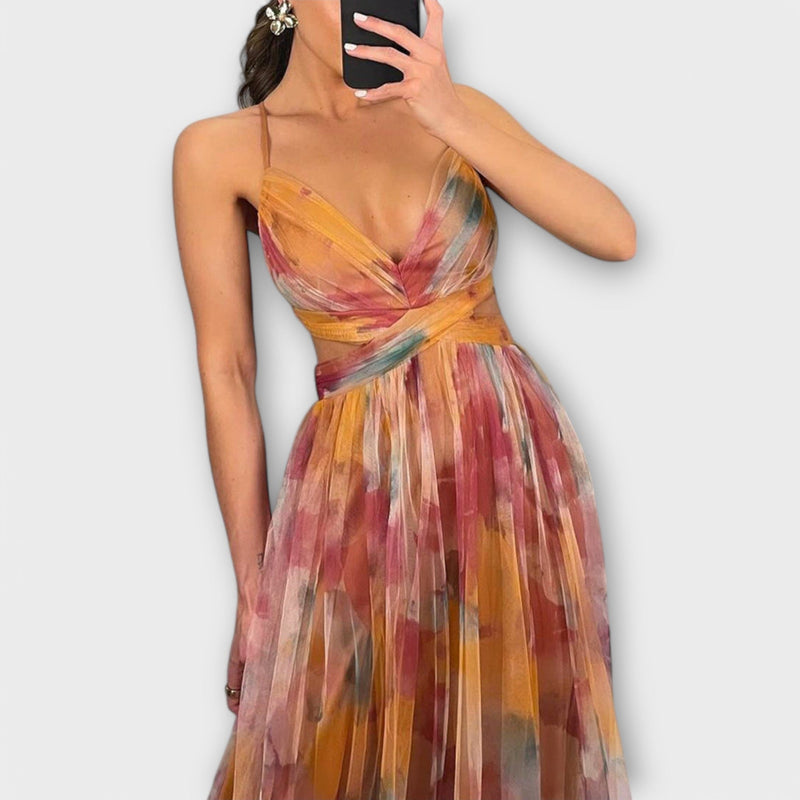Vestido maxi aireado