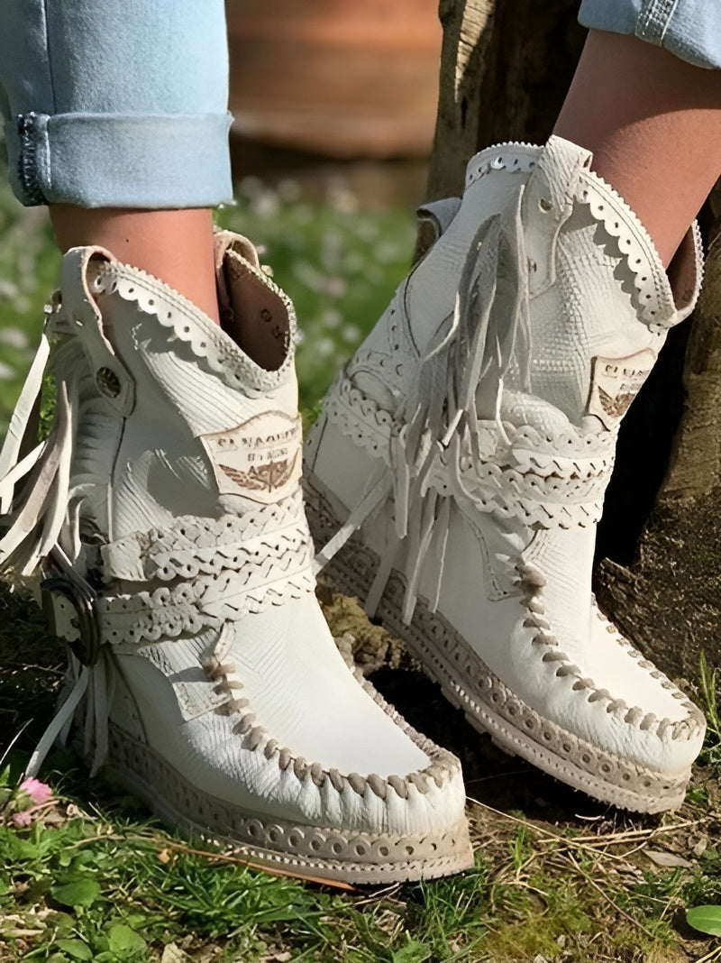 Meri | Botas bohemias con flecos