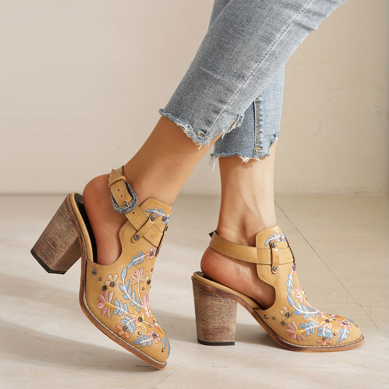Rosine | Botines vintage con estampado floral