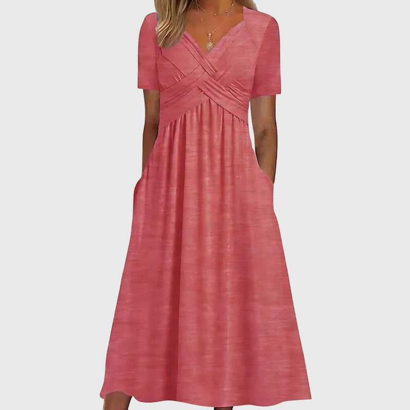 Viola™ | Vestido midi con control de abdomen