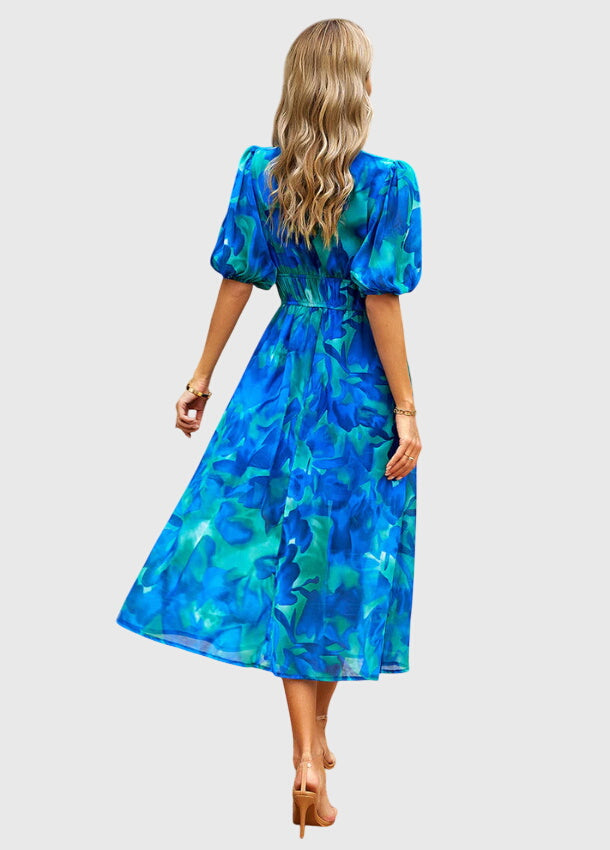 Merlín™ | Vestido midi floral favorecedor