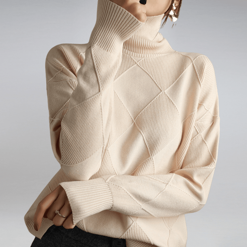 Alice | Suéter suave de cuello alto
